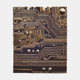 ゴールデン回路基板。電子計算機ハードウェア フリースブランケット