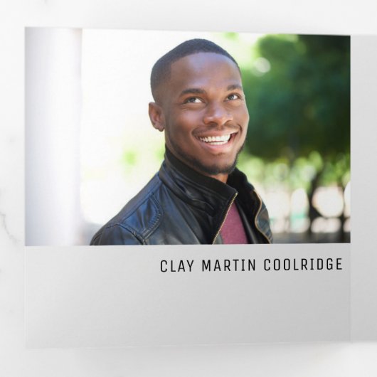 ゴールデン大学院数々の写真三部発表 三つ折り案内状 (内部最初)