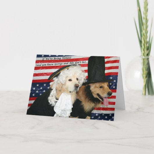 ゴールデン大統領の誕生日 カード (正面)