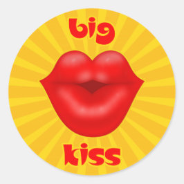 ゴールデン太陽のレイズレッドリップビッグキス ラウンドシール