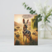 ゴールデン威厳のあるフィールズのアードヴォルフハイエナ ポストカード (スタンド正面)