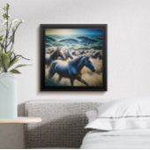 ゴールデン威厳のあるフィールドでのスタンピード ポスター