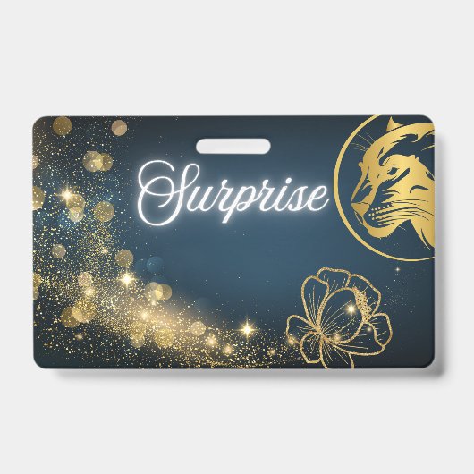 ゴールデン射撃、 発砲スターサプライズ バッジ (表面)