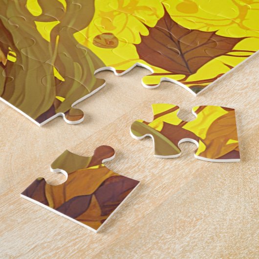 ゴールデン小妖精や小人フェアリー妖精ファンタジーアート ジグソーパズル (側面)