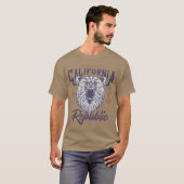 ゴールデン州カリフォルニア共和国ヴィンテージベア Tシャツ (正面フル)
