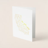 ゴールデン州グリーティングカード 箔カード (正面)