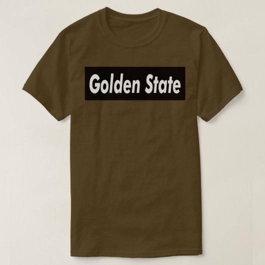 ゴールデン州ミートブラウン Tシャツ (デザイン正面)