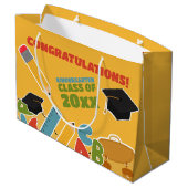 ゴールデン幼稚園の卒業 ラージペーパーバッグ (裏面アングル)