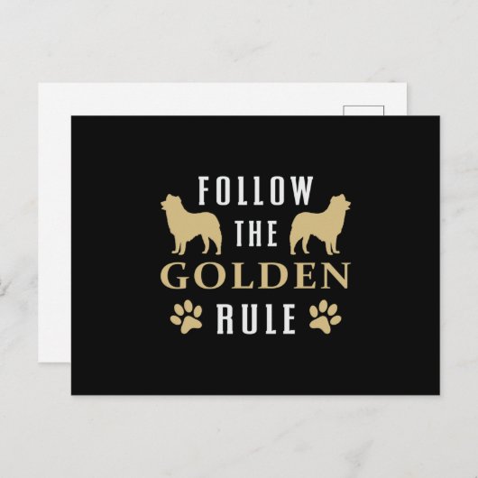 ゴールデン後を追ルールリトリエバー犬の愛人おもしろい ポストカード (正面/裏面)