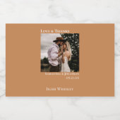 ゴールデン感謝していタンロ結婚ブ&フォトミニ リキュールボトルラベル (シングルラベル)