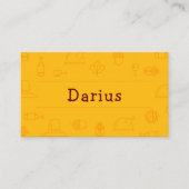 ゴールデン感謝祭のアイコン プレイスカード (正面)