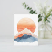 ゴールデン抽象芸術マウンテンピークサンライズ シーズンポストカード (スタンド正面)