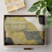 ゴールデン抽象芸術モダンウェーブ金ゴールドグラムトレンディー 薄葉紙 (ギフト)