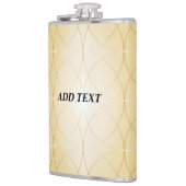 ゴールデン抽象芸術線 フラスク (左)