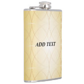 ゴールデン抽象芸術線 フラスク (右)