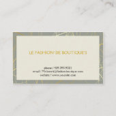 ゴールデン抽象芸術線 名刺 (裏面)