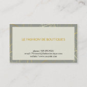 ゴールデン抽象芸術線 名刺 (裏面)