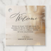 ゴールデン抽象芸術 |の結婚ようこそ抱き枕 フェイバータグ (正面)