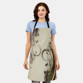 ゴールデン抽象芸術 エプロン (着用した状態)