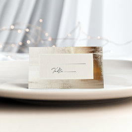 ゴールデン抽象芸術 |エレガントな結婚式 プレイスカード