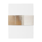 ゴールデン抽象芸術 |エレガントな結婚式 招待状ベリーバンド (裏面例)