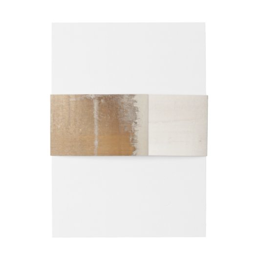 ゴールデン抽象芸術 |エレガントな結婚式 招待状ベリーバンド (裏面例)