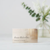 ゴールデン抽象芸術 |エレガント | 名刺 (スタンド正面)