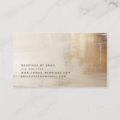 ゴールデン抽象芸術 |エレガント | 名刺 (裏面)