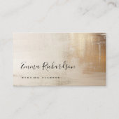 ゴールデン抽象芸術 |エレガント | 名刺 (正面)