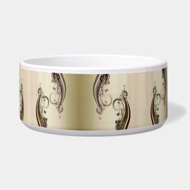 ゴールデン抽象芸術 ボウル (正面)