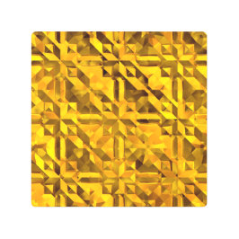 ゴールデン抽象芸術 メタルプリント