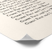 ゴールデン抽象芸術 |モダンの結婚座席表 ポスター (角)