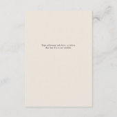 ゴールデン抽象芸術 |モダンの結婚詳細 エンクロージャーカード (裏面)