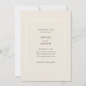 ゴールデン抽象芸術 |写エレガント真結婚の 招待状 (裏面)