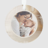 ゴールデン抽象芸術 |家族で撮影した2枚 オーナメント (裏面)