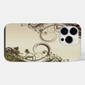 ゴールデン抽象芸術 iPhoneケース (裏面横)