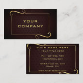 ゴールデン文字金ゴールドプロフェッショナル名刺 名刺 (正面/裏面)