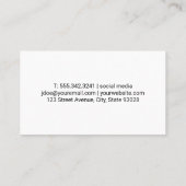 ゴールデン料理配膳盆ナイフロゴ 名刺 (裏面)