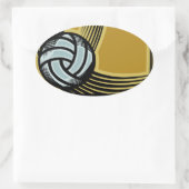 ゴールデン日- 楕円形シール (バッグ)