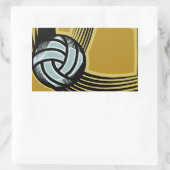 ゴールデン日- 長方形シール (バッグ)