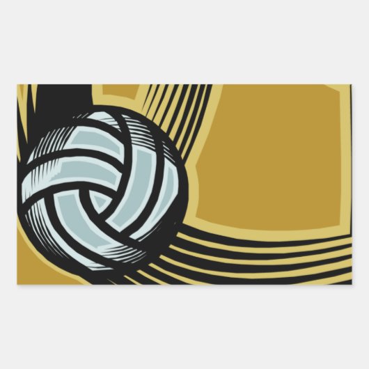 ゴールデン日- 長方形シール (正面)