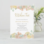 ゴールデン春フローラキッチンティーパーティの招待状 招待状 (スタンド正面)