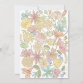 ゴールデン春フローラキッチンティーパーティの招待状 招待状 (裏面)