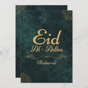 ゴールデン書道Eid Al-Adha Mubarak 2025 シーズンカード