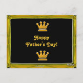 ゴールデン最高のダディポストカード ポストカード (裏面)