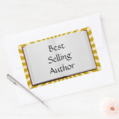 ゴールデン最高のレイズ販売作家本クラシック 長方形シール (封筒)