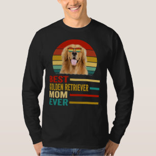 ゴールデン最高のレトリエバーママレトロ Tシャツ