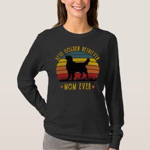 ゴールデン最高のレトリバーの母はおもしろい母グラフィックL Tシャツ