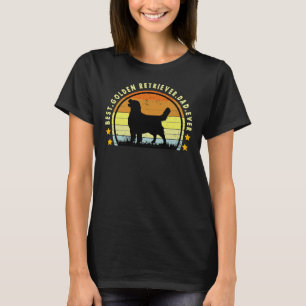 ゴールデン最高のレトリバーパパエバおもしろいーダディグラフィック Tシャツ