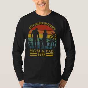 ゴールデン最高のレトリバーママパパエバーヴィンタゲベストママ Tシャツ